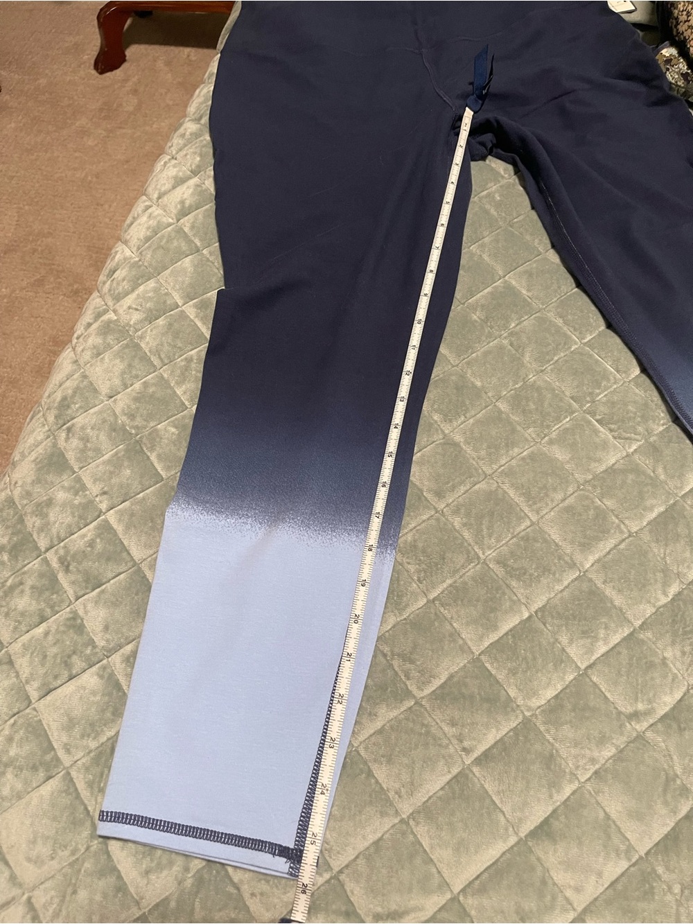 *NWT* Crown & Ivy brand ~ ombré / dip Leggings, two pair (blue 💙 / pink 🩷) *NWT* - Picture 10 of 11